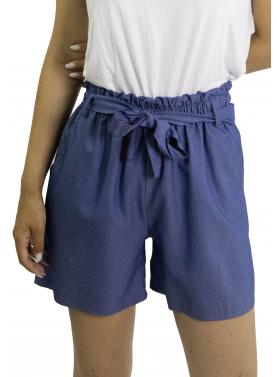 Shorts in denim leggero con fiocco "Marta"
